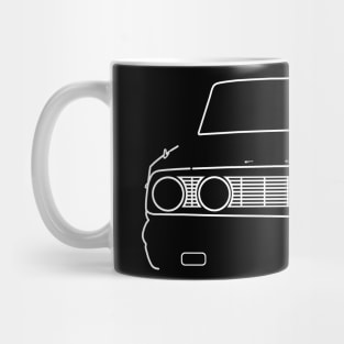 Ford Fairlane 1964 classic car outline graphic (white) Mug